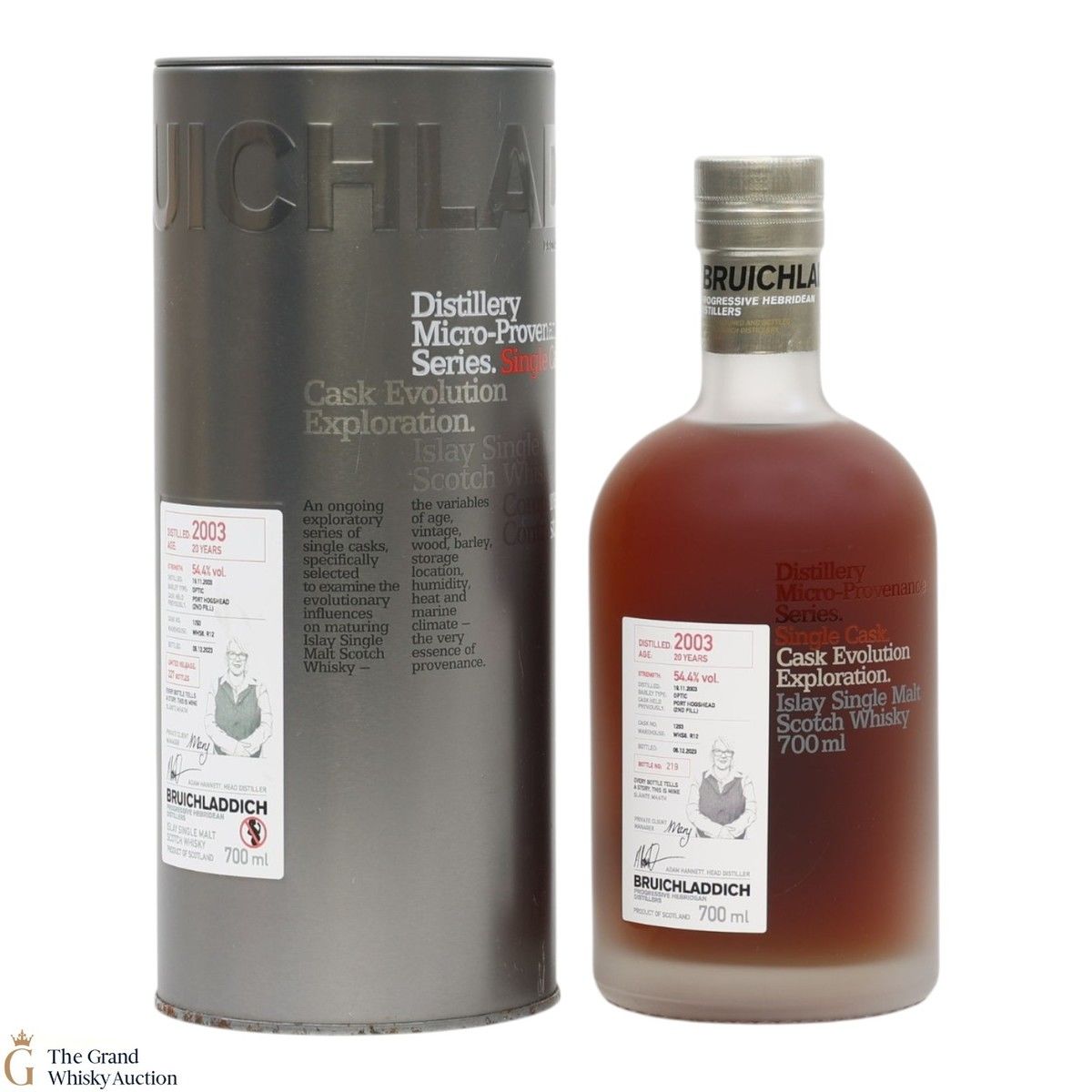 Bruichladdich - 20 Year Old 2003 - Micro Provenance #1293 (SIGNED)