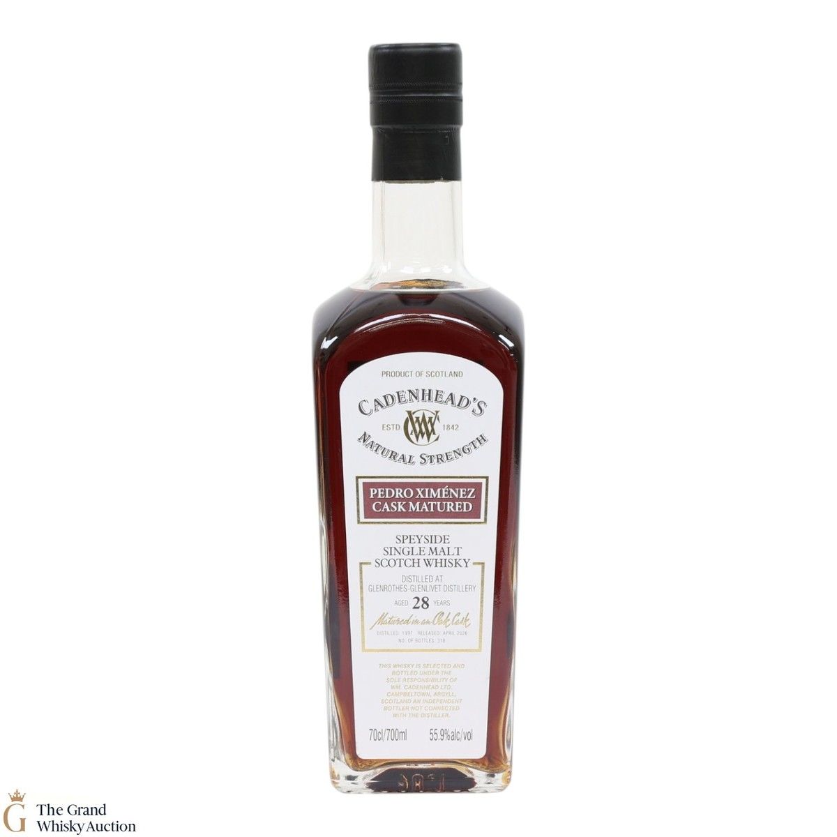 Glenrothes-Glenlivet - 28 Year Old 1997 Pedro Ximenez - Cadenhead's Natural Strength
