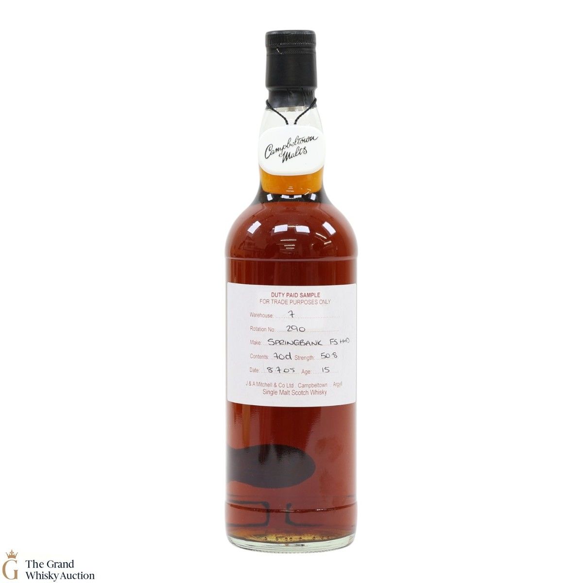 Springbank - 15 Year Old - 2005 Duty Paid Sample Fresh Sherry Hogshead