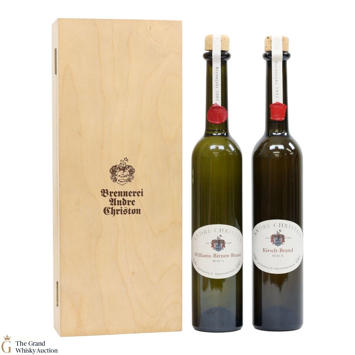 Andre Christon - Kirsch-Brand & Williams-Birnen-Brand (2x50cl)