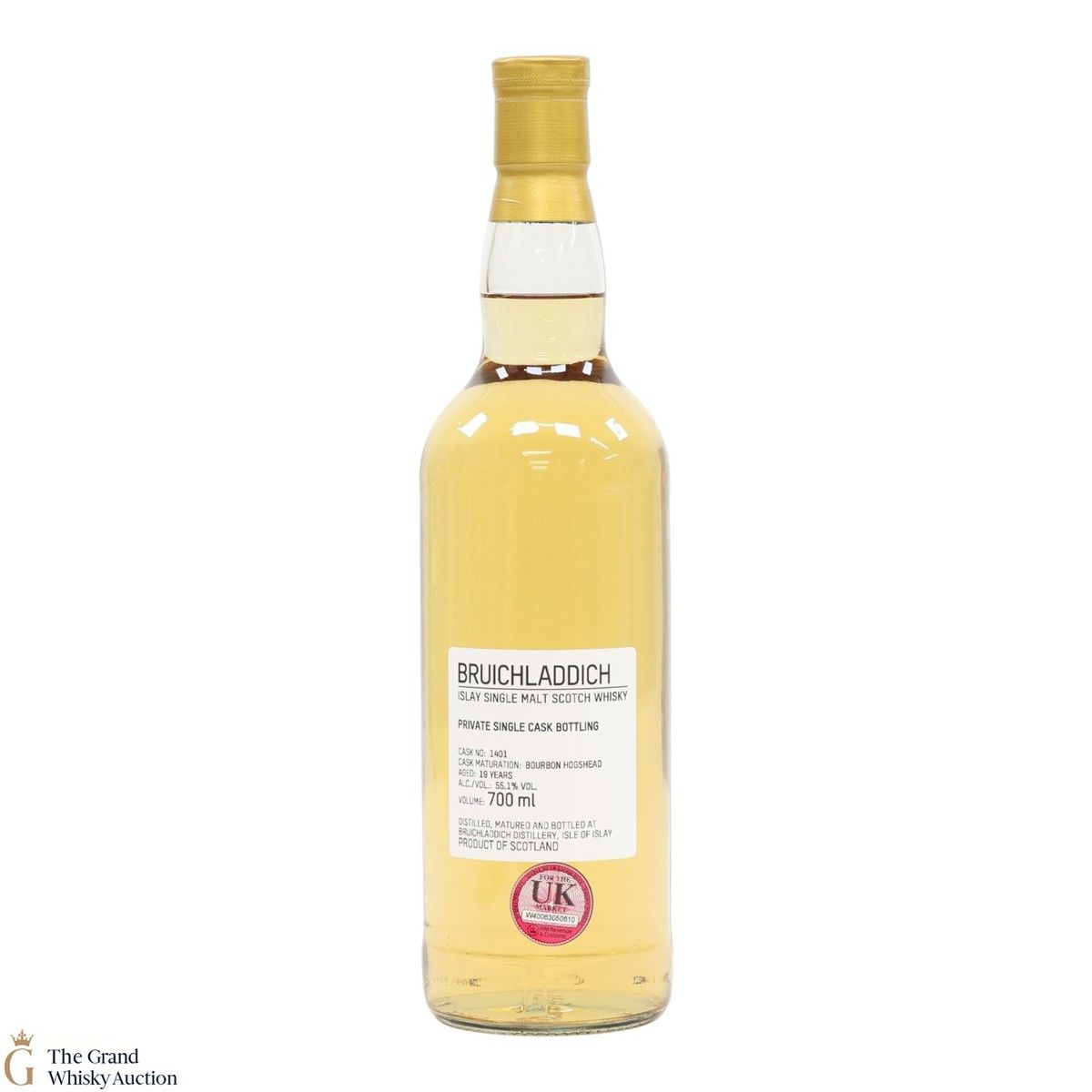 Bruichladdich - 19 Year Old - 1st Fill Bourbon Hogshead #1401 - Private Cask