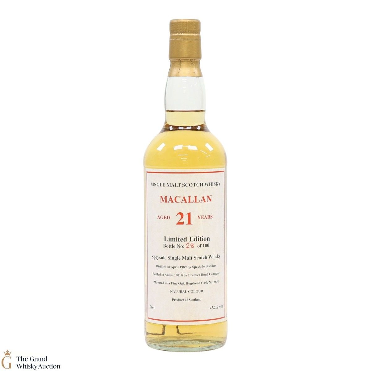Macallan - 21 Year Old 1989 - Fine Oak Hogshead #6651 - Private Bottling 2010