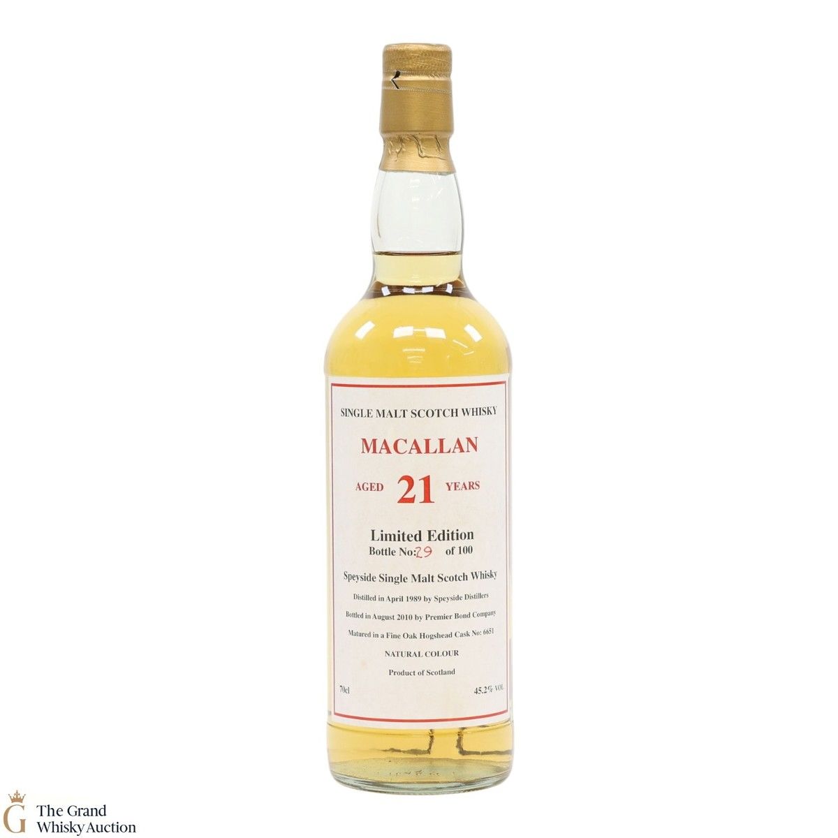 Macallan - 21 Year Old 1989 - Fine Oak Hogshead #6651 - Private Bottling 2010