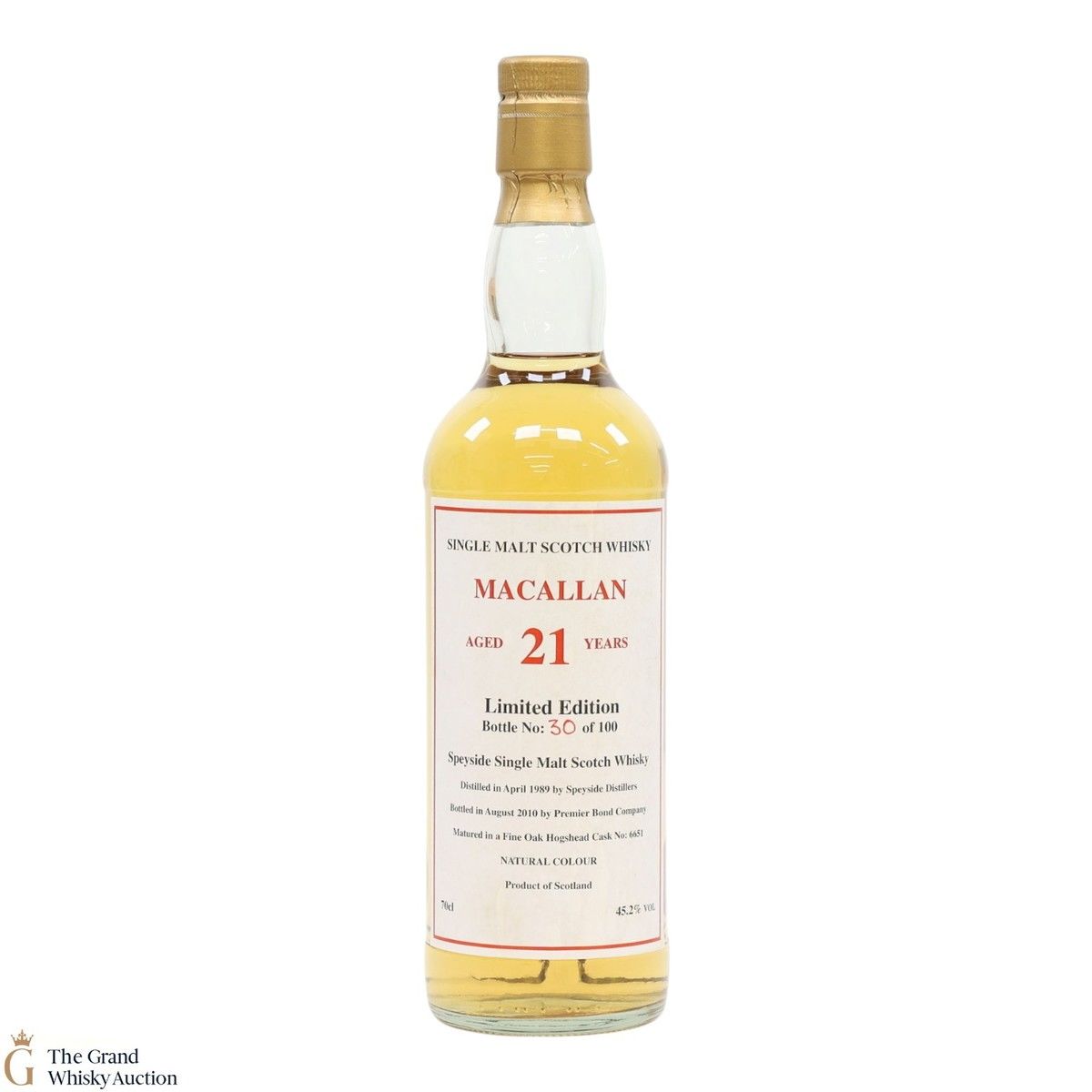 Macallan - 21 Year Old 1989 - Fine Oak Hogshead #6651 - Private Bottling 2010