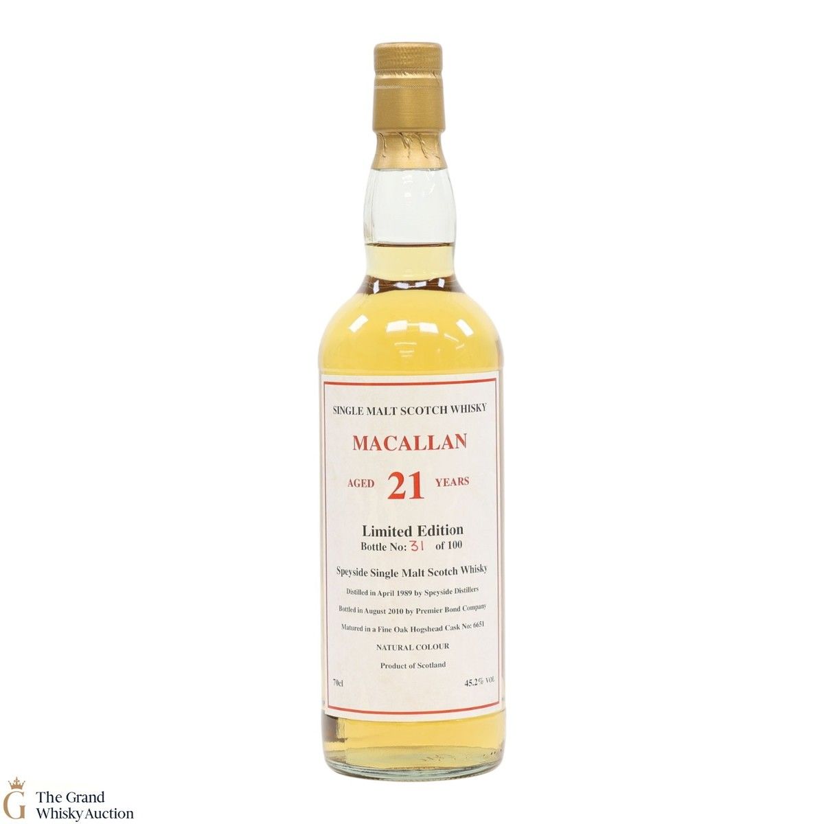 Macallan - 21 Year Old 1989 - Fine Oak Hogshead #6651 - Private Bottling 2010