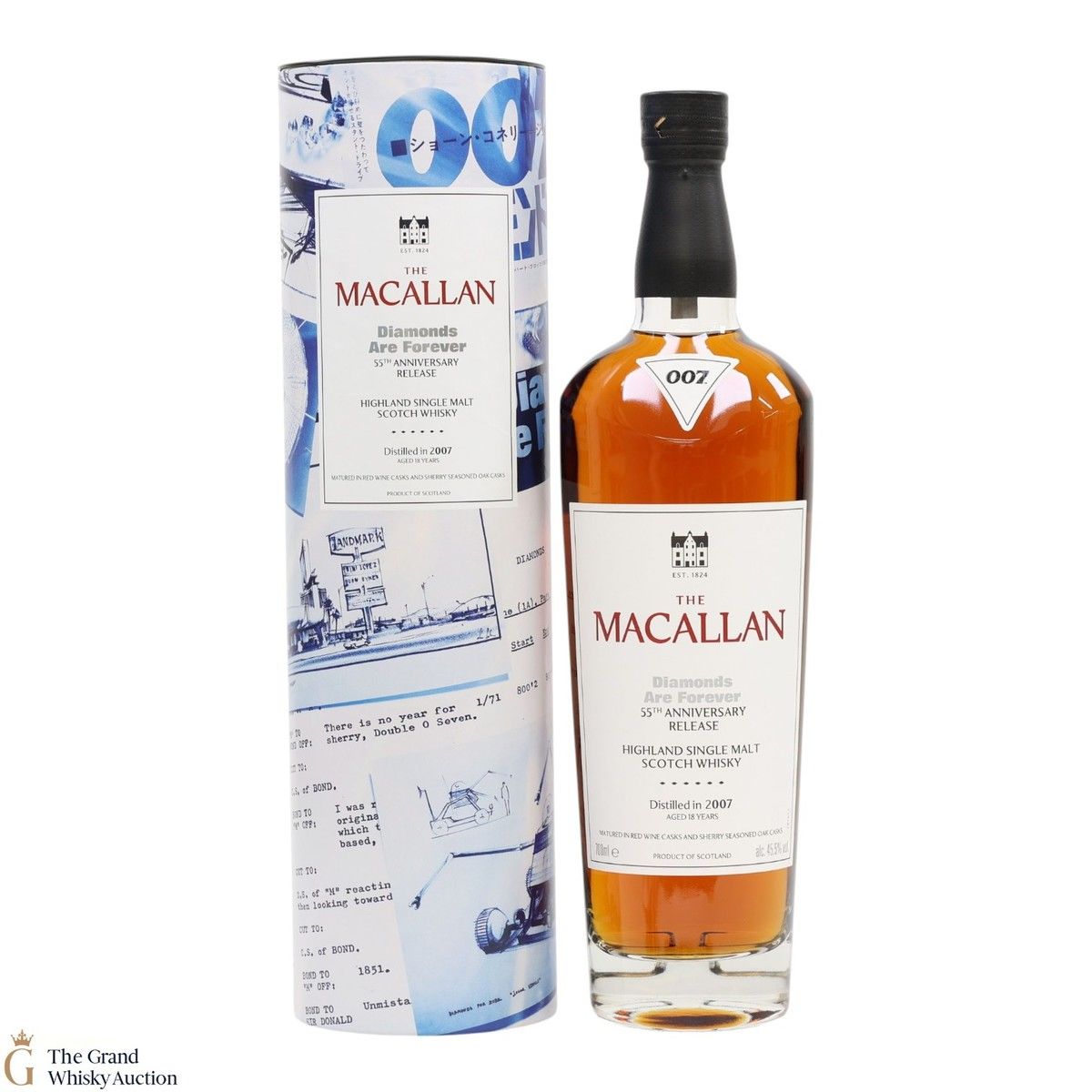 Macallan - 18 Year Old 2007 - James Bond 55th Anniversary - Diamonds Are Forever