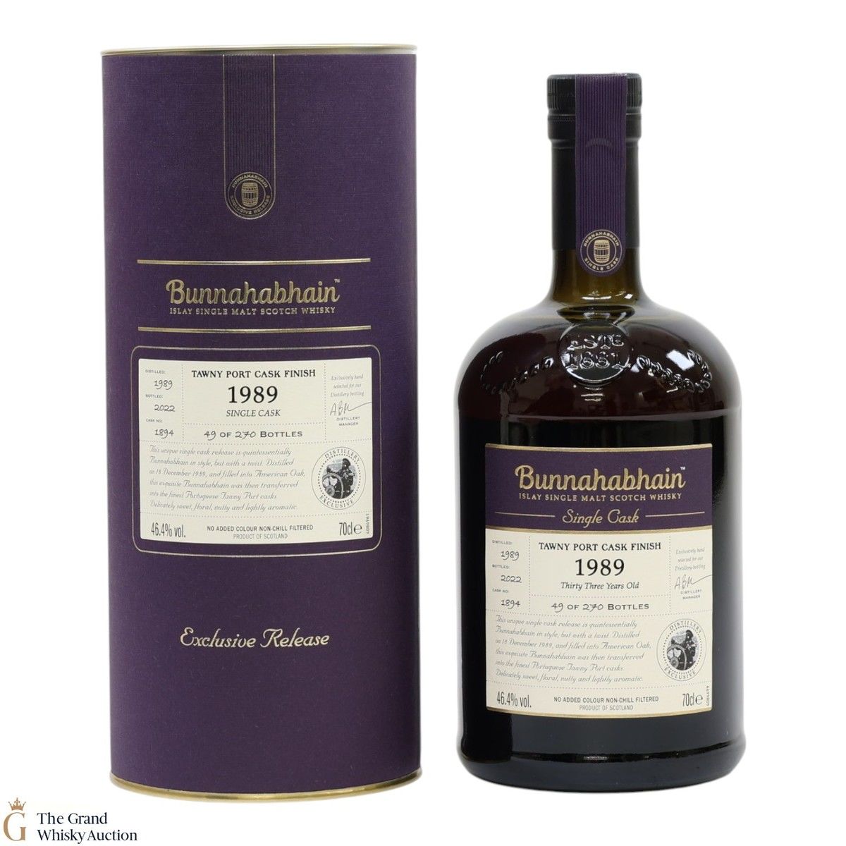 Bunnahabhain - 1989 Tawny Port Cask Finish - Distillery Exclusive 