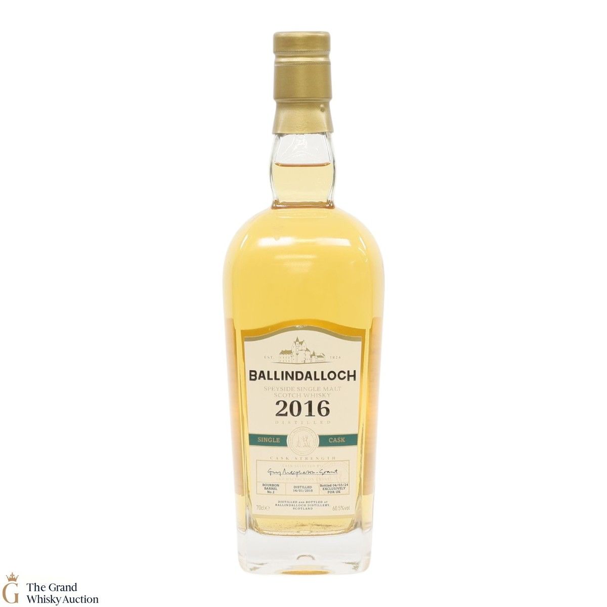 Ballindalloch - 2016 Single Bourbon Barrel #2 - 2024 UK Exclusive
