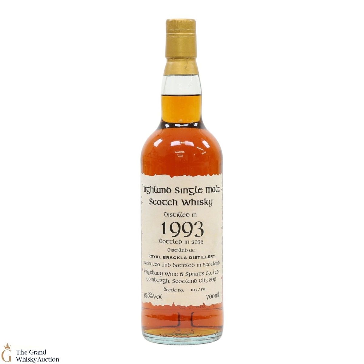 Royal Brackla - 32 Year Old 1993 - Kingsbury Old Celtic Label