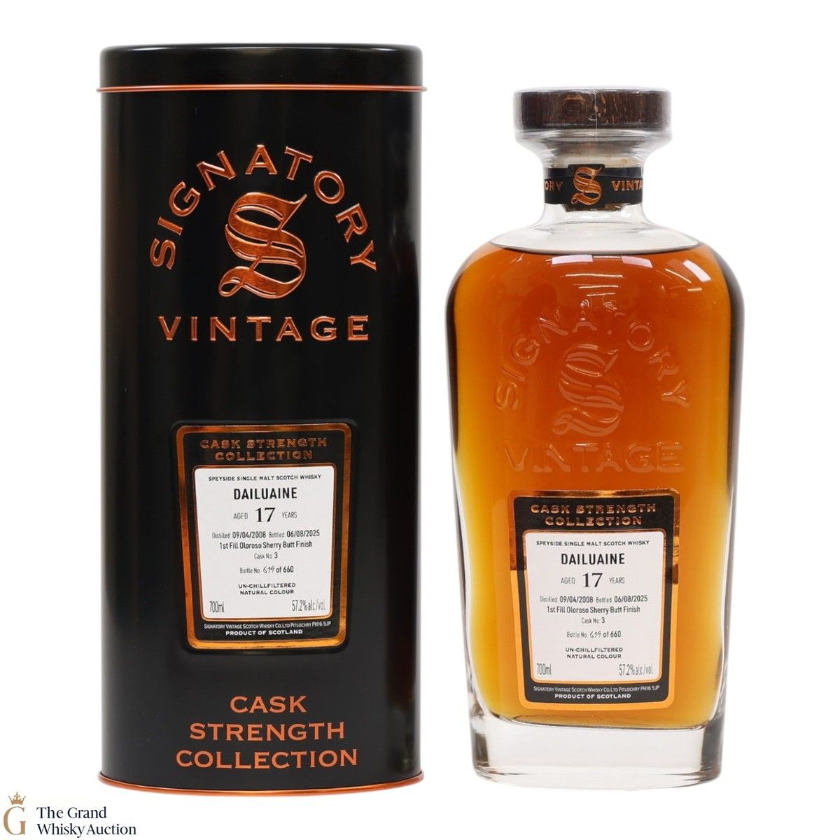 Dailuaine - 17 Year Old 2008 - #3 Cask Strength - Signatory Vintage 
