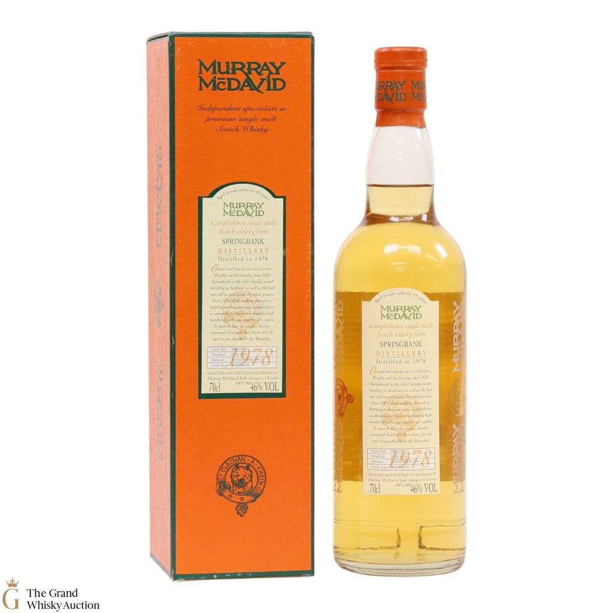 Springbank - 19 Year Old 1978 - Murray McDavid's Single Cask Bottling 1997