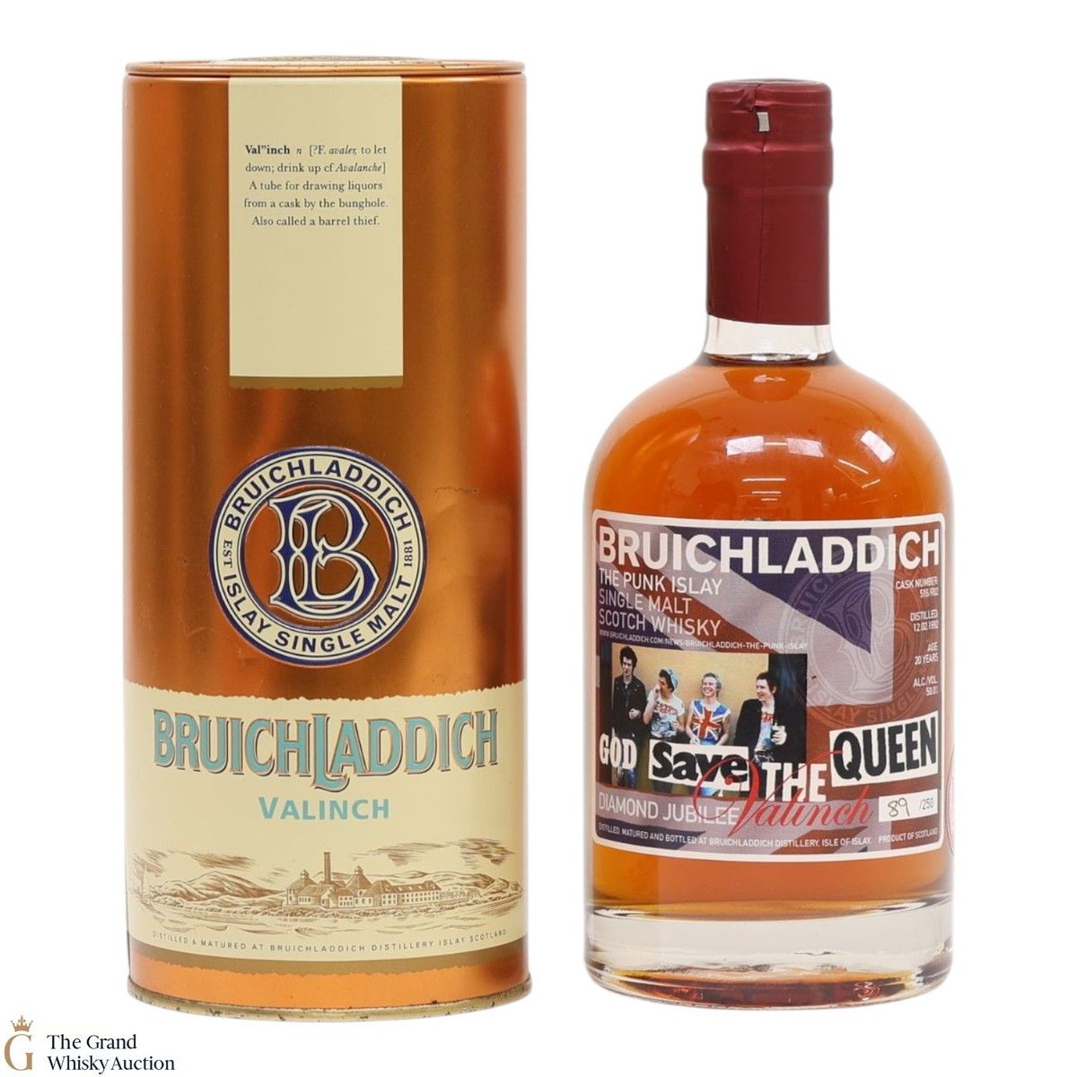 Bruichladdich - 20 Year Old - 1992 Valinch 'God Save the Queen' (50cl)