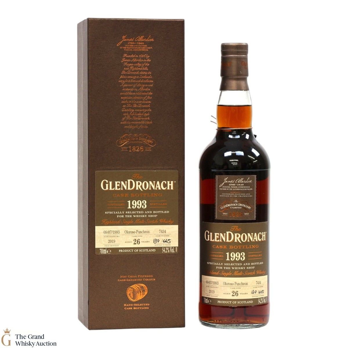 Glendronach - 26 Year Old 1993 - Oloroso Puncheon #7434 - The Whisky Shop