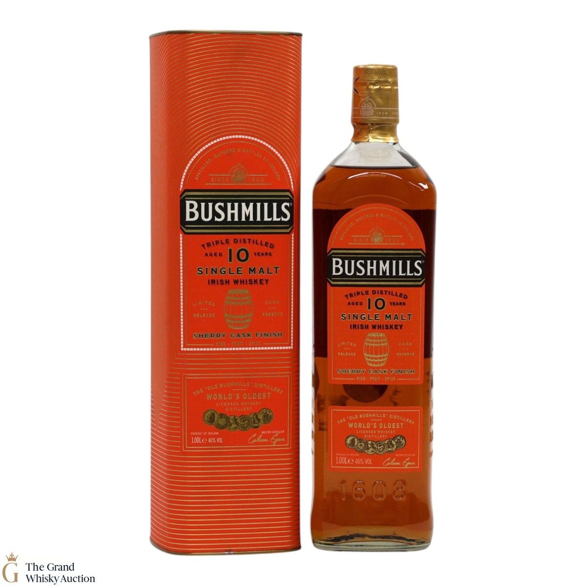 Bushmills - 10 Year Old - Sherry Cask Finish (1L) 