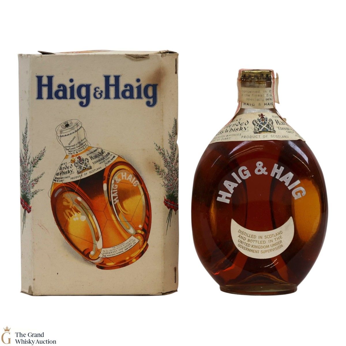 Haig & Haig - 12 Year Old - Spring Cap 1940s (4/5 Quart)