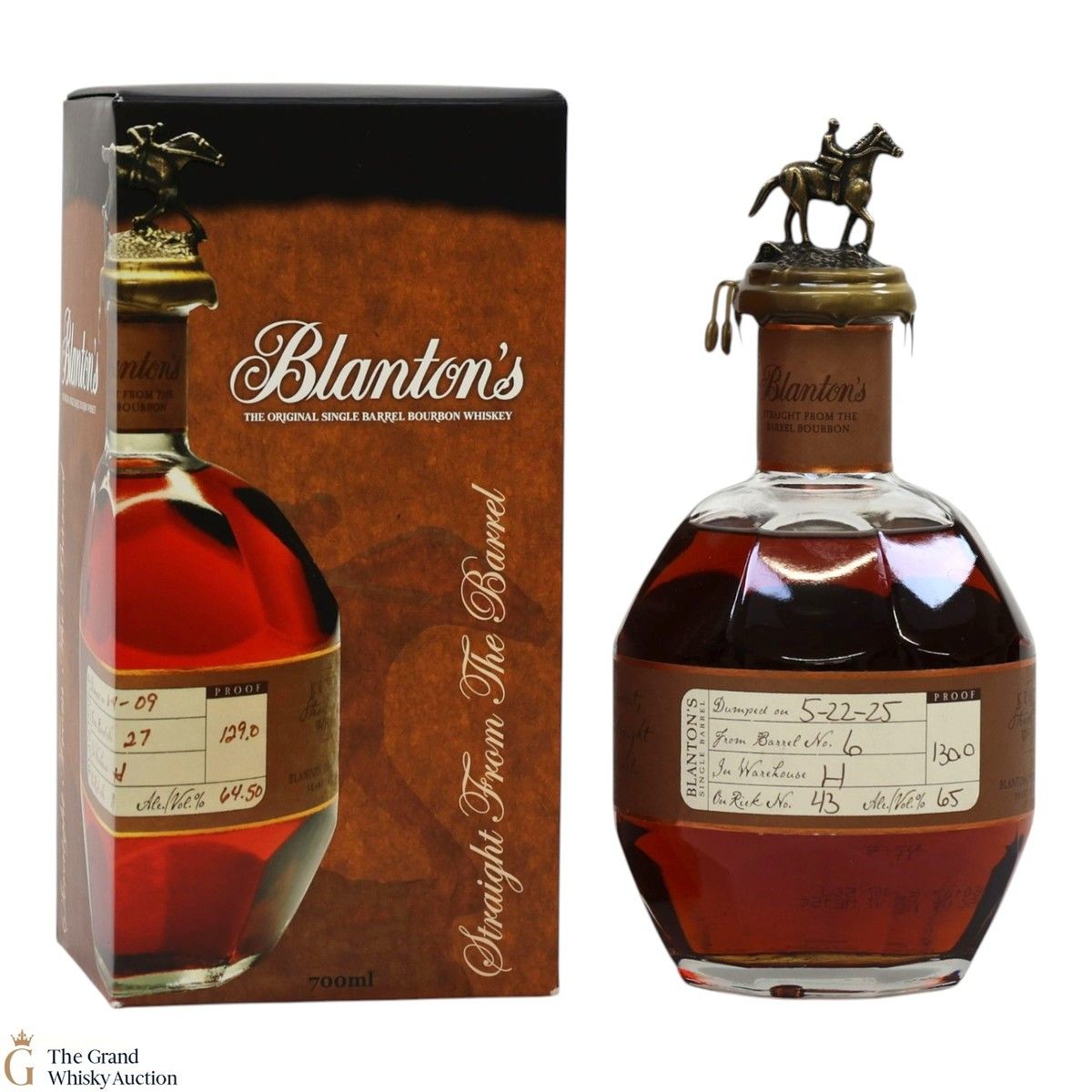 Blanton’s - Straight From The Barrel - Cask Strength 65%