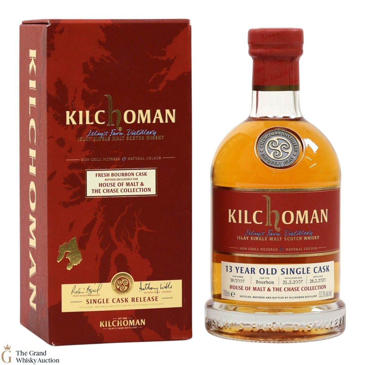 Kilchoman - 13 Year Old 2007 #38 - HOM & Chase Collection
