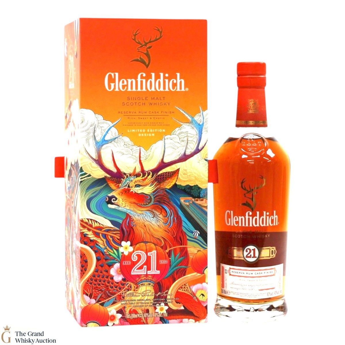 Glenfiddich - 21 Year Old - Gran Reserva Rum Cask - Limited Edition Design 