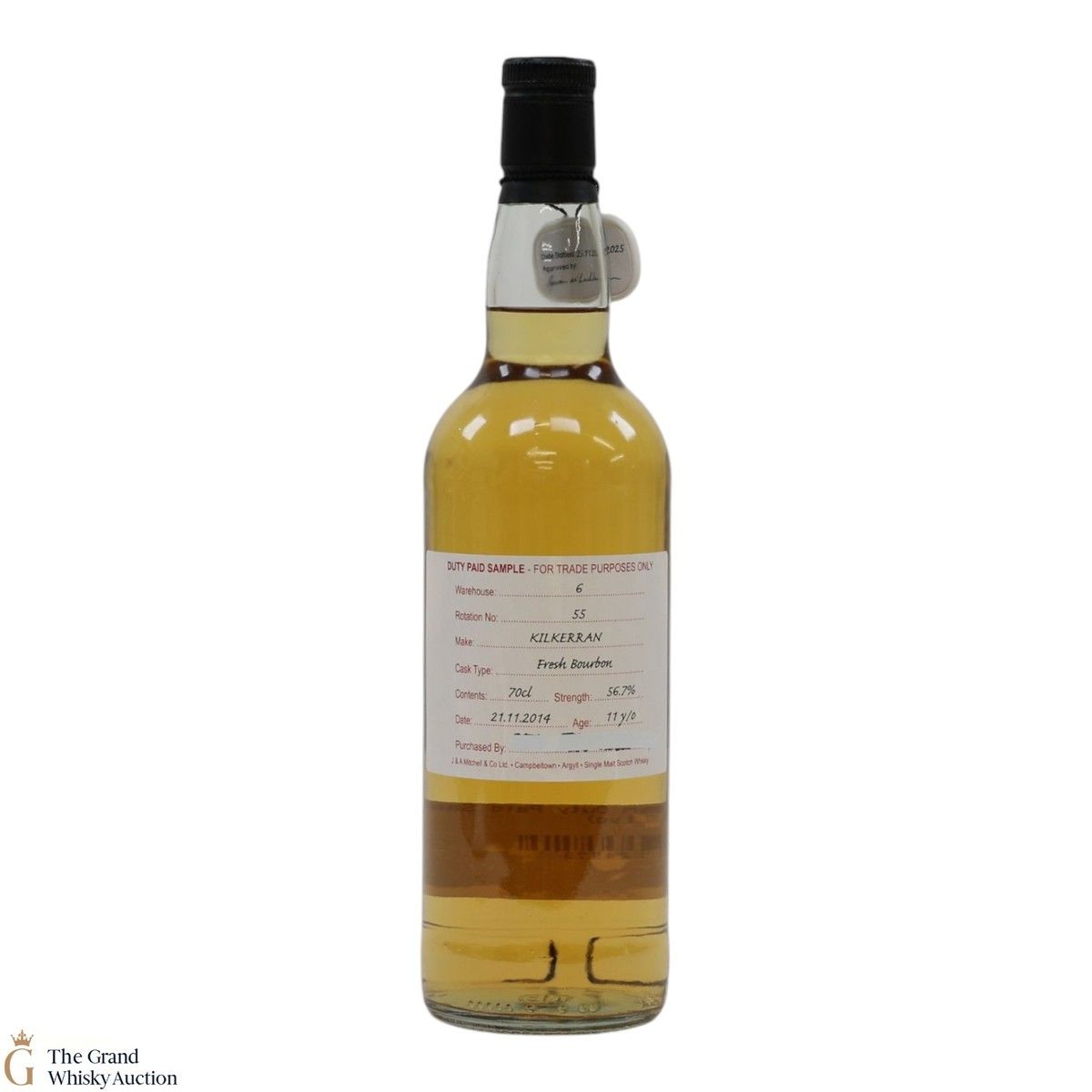 Kilkerran - 11 Year Old 2014 - Fresh Bourbon - Duty Paid Sample 56.7%