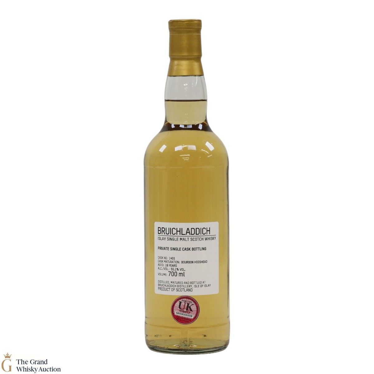 Bruichladdich - 19 Year Old - 1st Fill Bourbon Hogshead #1401 - Private Cask