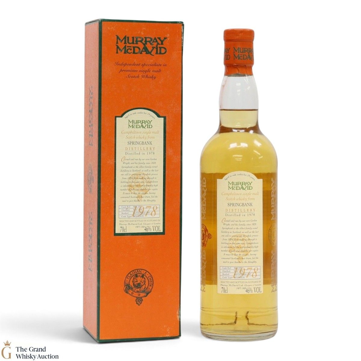 Springbank - 19 Year Old 1978 - Murray McDavid's Single Cask Bottling 1997