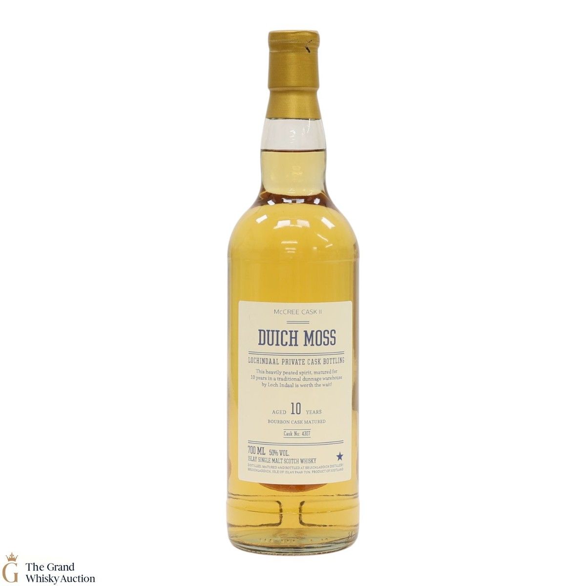 Bruichladdich - 10 Year Old - Duich Moss - Bourbon Cask #4307 - Lochindaal Private Cask McCree Cask II