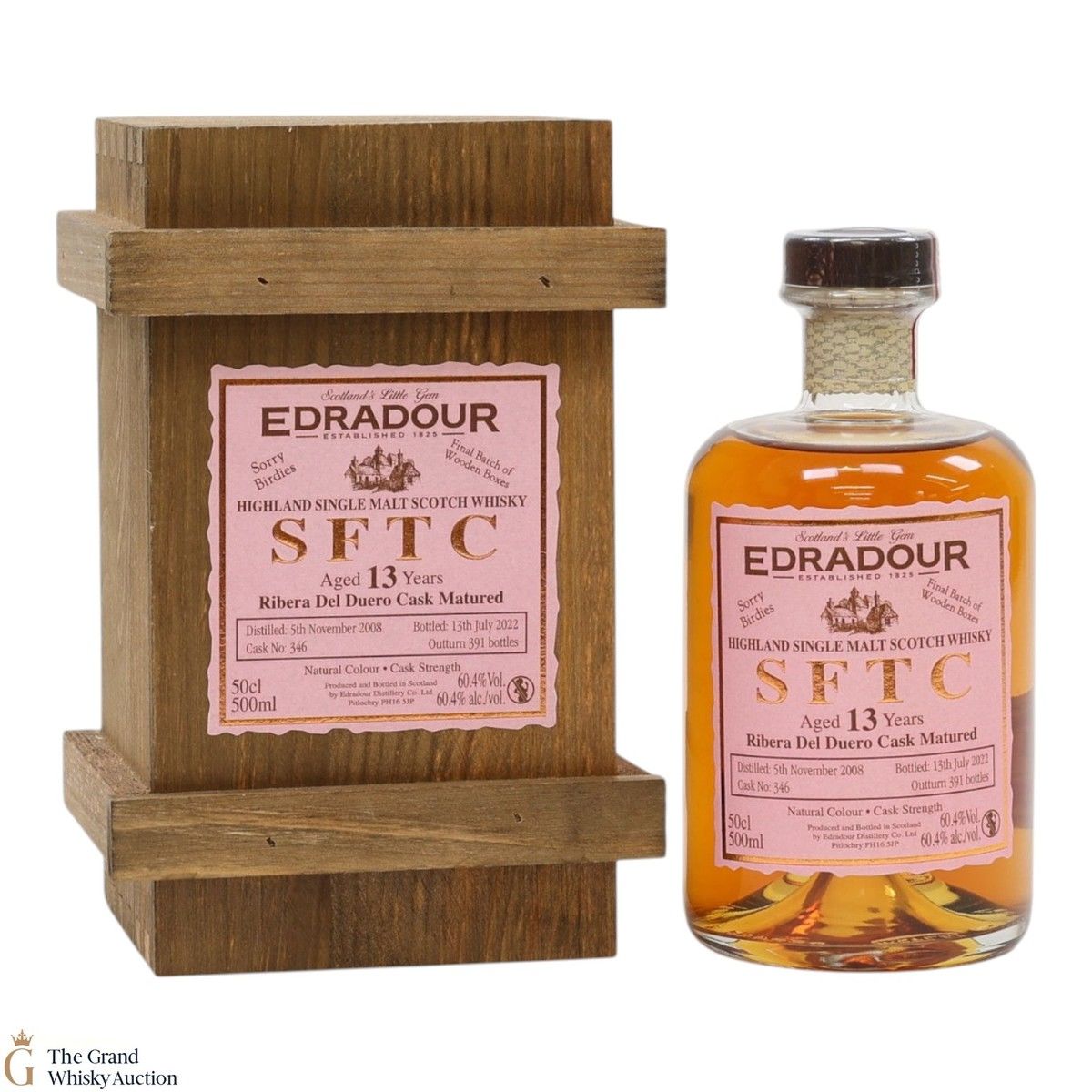 Edradour - 13 Year Old 2008 - SFTC - Ribera Del Duero Cask Matured - #346 (50cl)