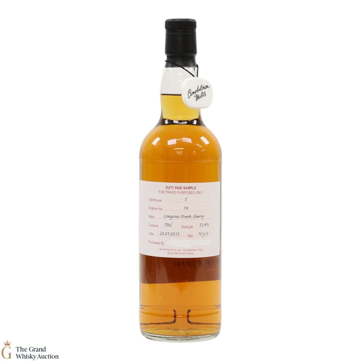 Longrow - 10 Year Old 2015 - Fresh Sherry - Duty Paid Sample 55.4%