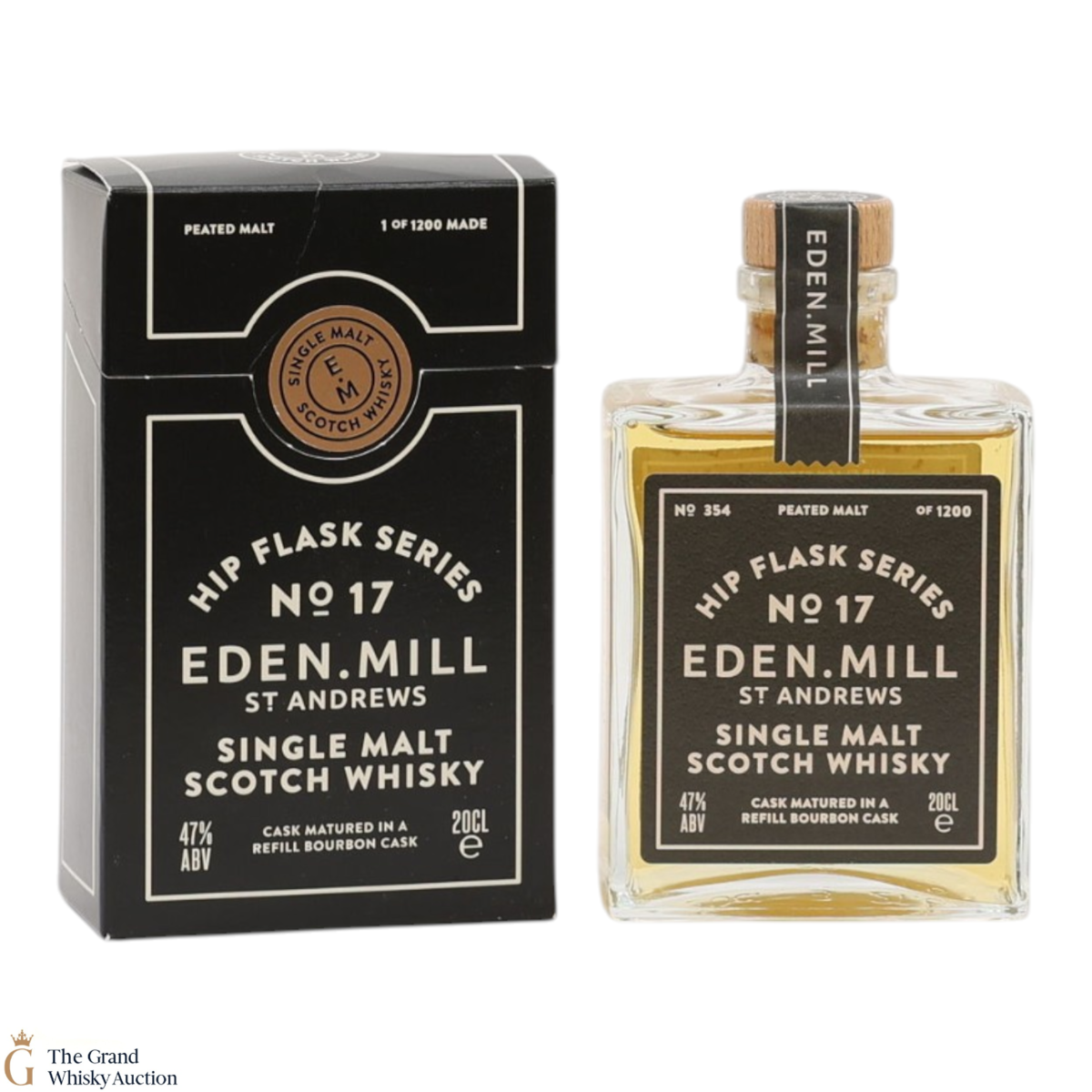 Eden Mill - Hip Flask Series - No.17 Peated Malt (20cl)