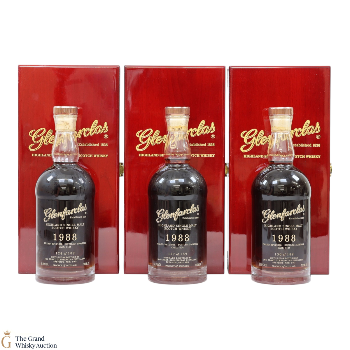 Glenfarclas - 33 Year Old 1988 - Single Cask #7124 (3x70cl)