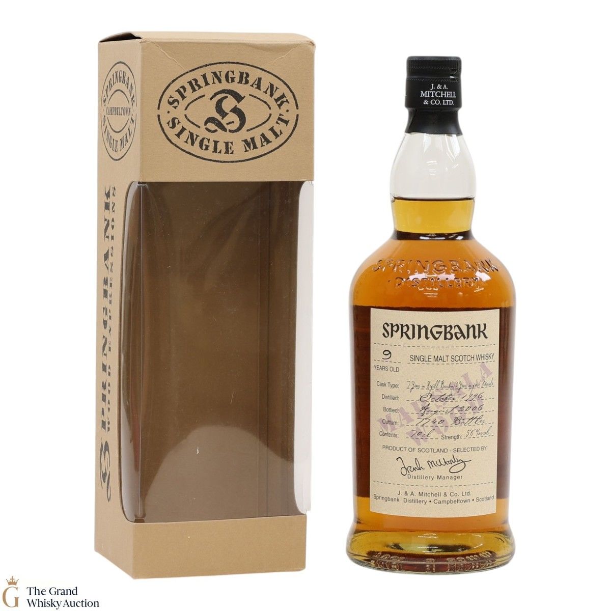 Springbank - 9 Year Old 1996 - Marsala Wood - Wood Expressions