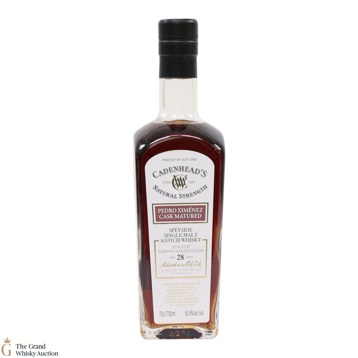 Glenrothes-Glenlivet - 28 Year Old 1997 Pedro Ximenez - Cadenhead's Natural Strength