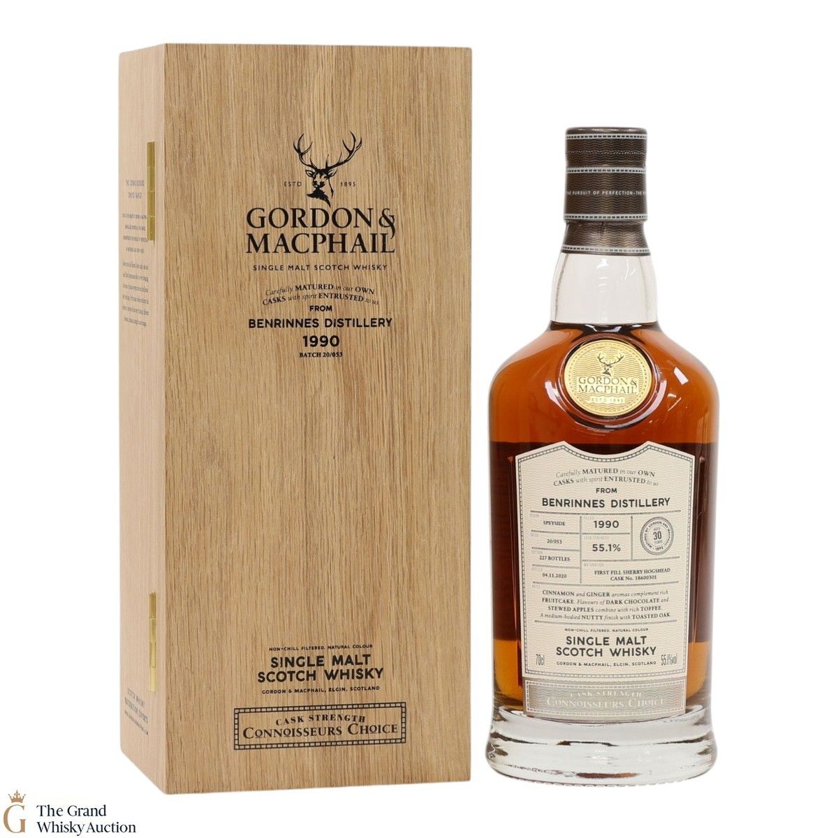 Benrinnes - 30 Year Old 1990 - First Fill Sherry Hogshead #18609101 - Connoisseurs Choice