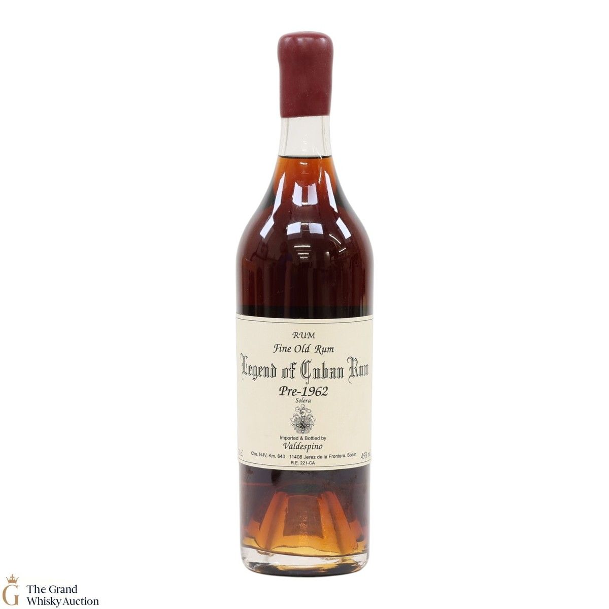 Legend of Cuban Rum - Pre-1962 Solera - Fine Old Rum