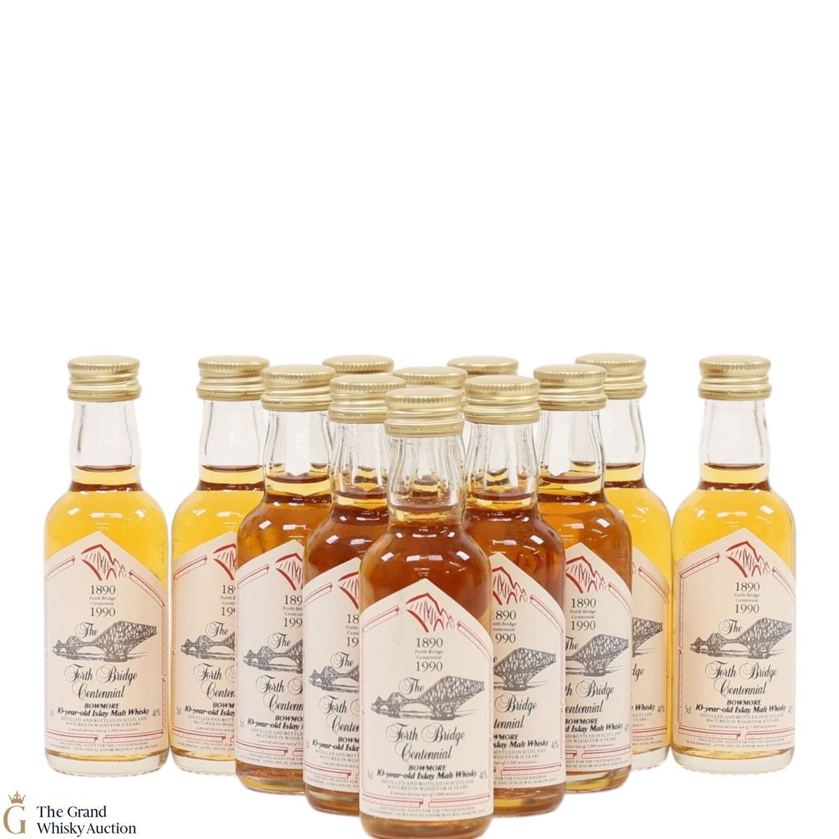 Bowmore - 10 Year Old - The Forth Bridge Centennial 1890-1990 (12 x 5cl)