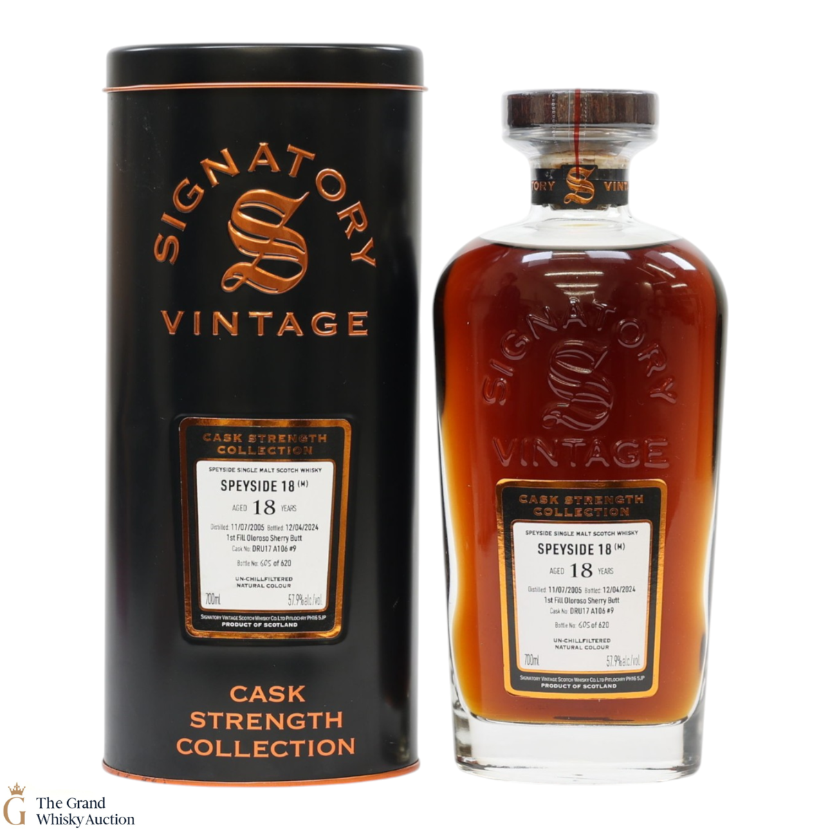 Speyside - 18 Year Old 2005 - 1st Fill Oloroso Sherry Butt Signatory #9