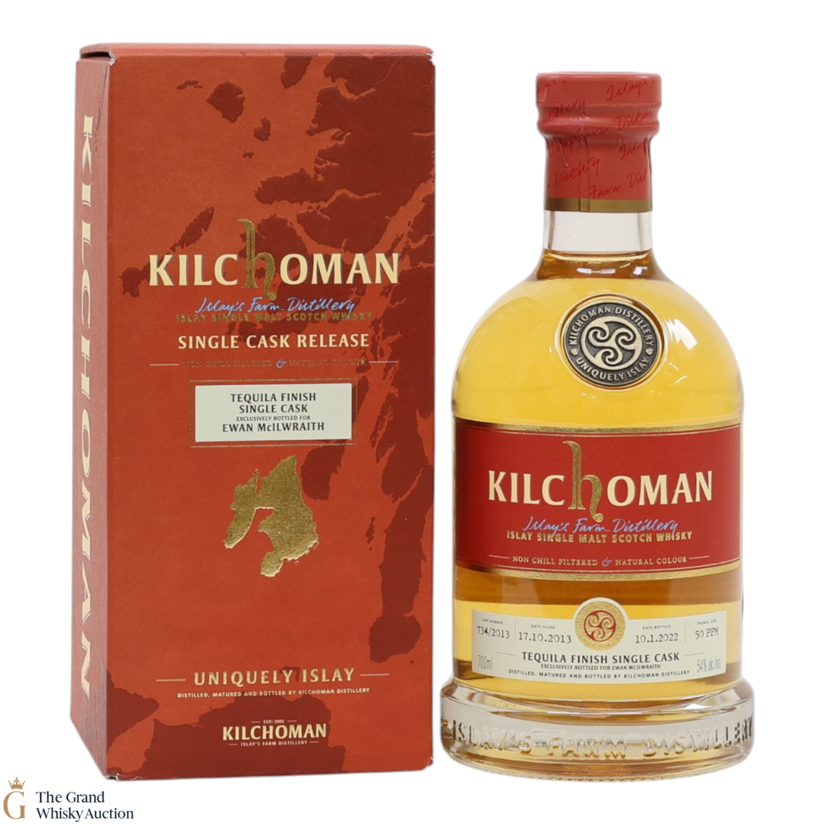 Kilchoman - 2013 - Tequila Finish Single Cask #734/2013 - Ewan McIlwraith