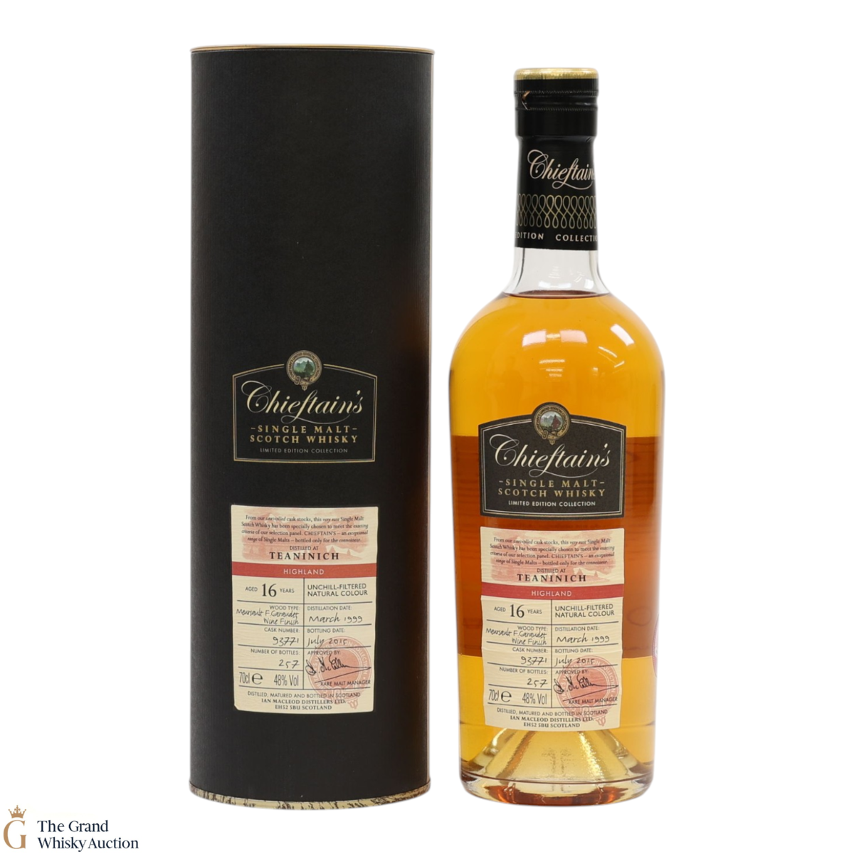Teaninich - 16 Year Old 1999 - Mousée & Grenado Pipe Finish #93771 - Chieftain's Limited Edition Collection
