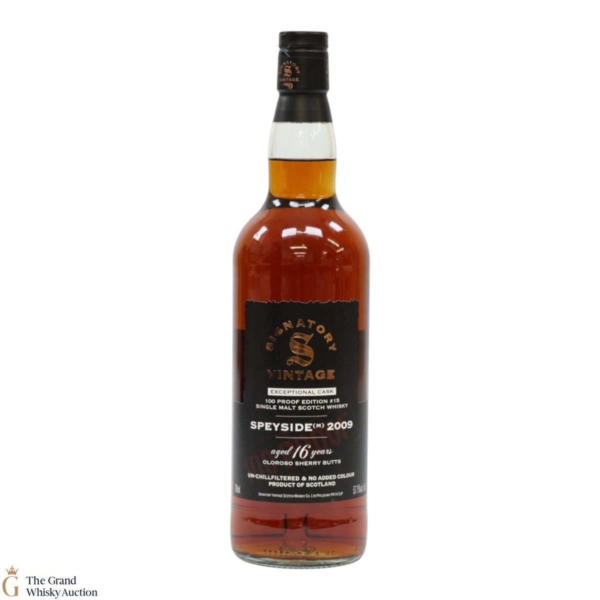 Speyside - 16 Year Old 2009 - Signatory Vintage 100 Proof Edition #15 - Exceptional Cask
