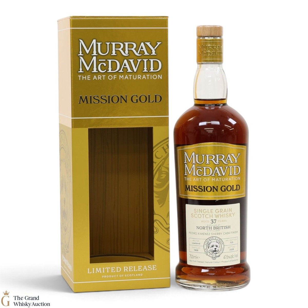 North British - 37 Year Old 1988 - Pedro Ximenez Sherry Cask Finish - Mission Gold