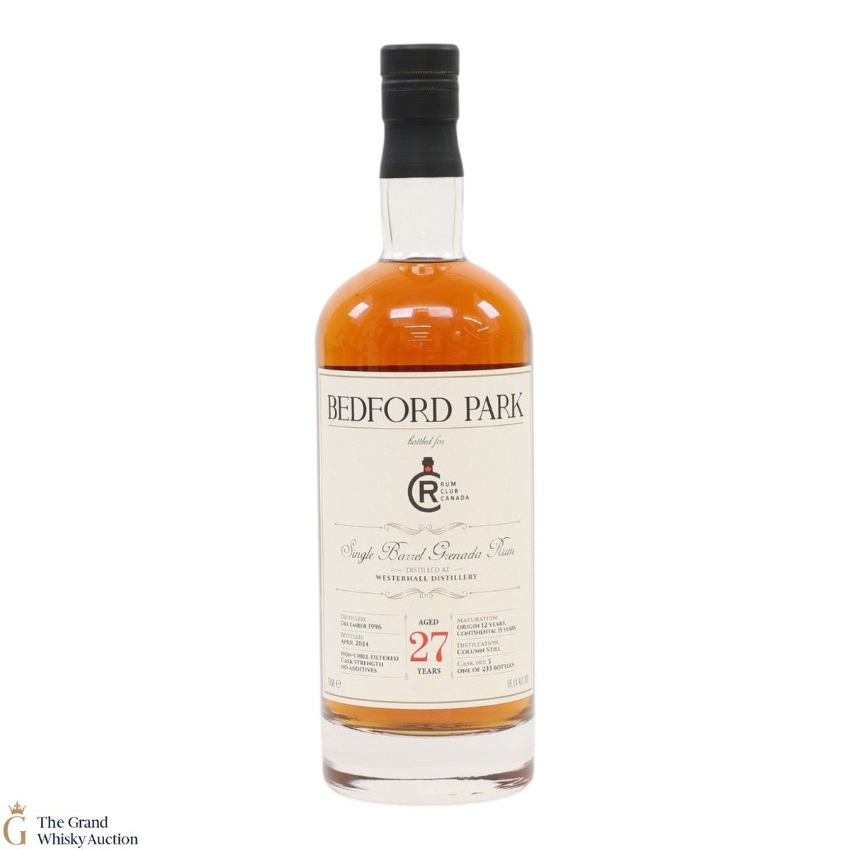 Westerhall - 27 Year Old 1996 - Single Barrel Grenada Rum #3 - Rum Club Canada - Bedford Park