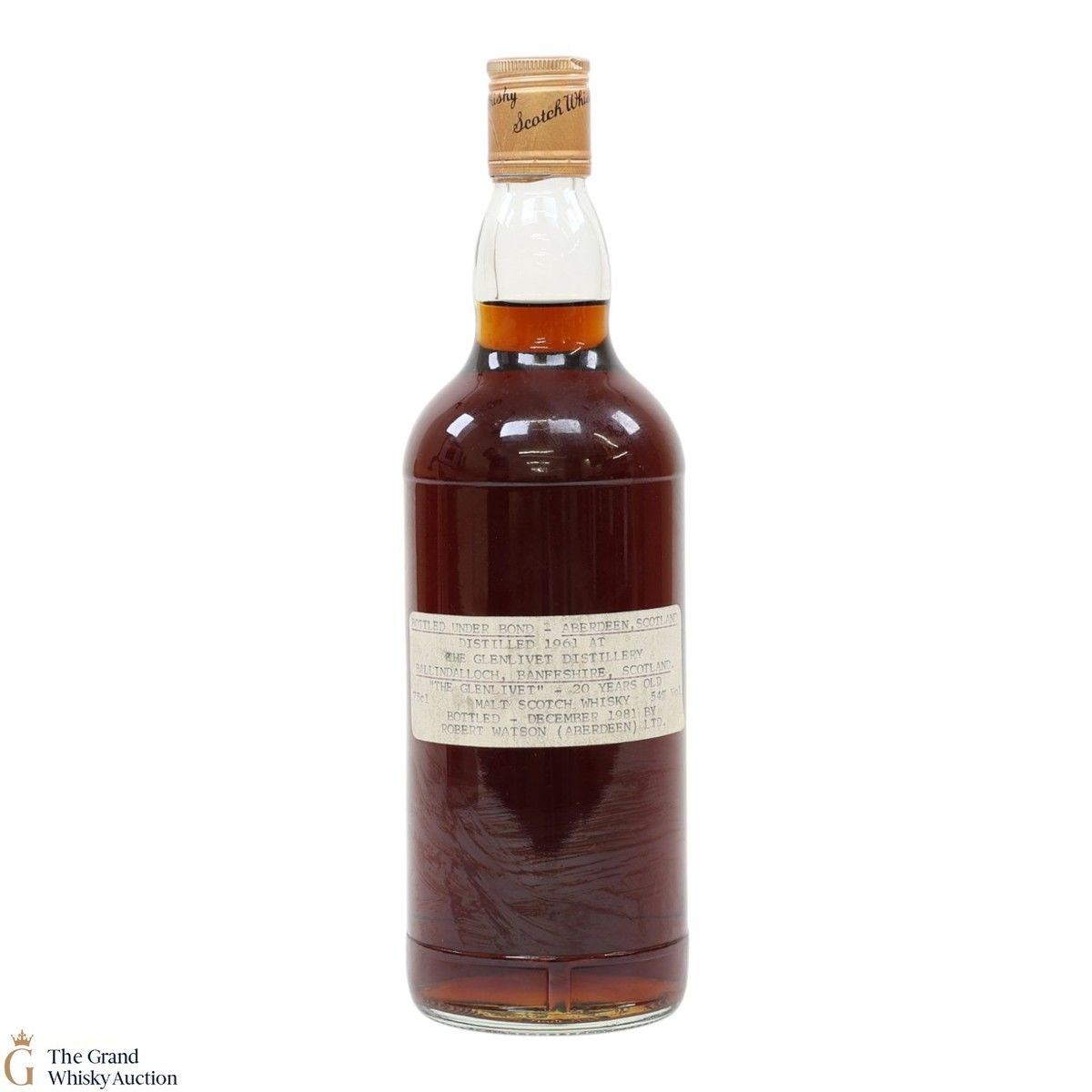 Glenlivet - 20 Year Old 1961 - Bottled 1981 Robert Watson (75cl)