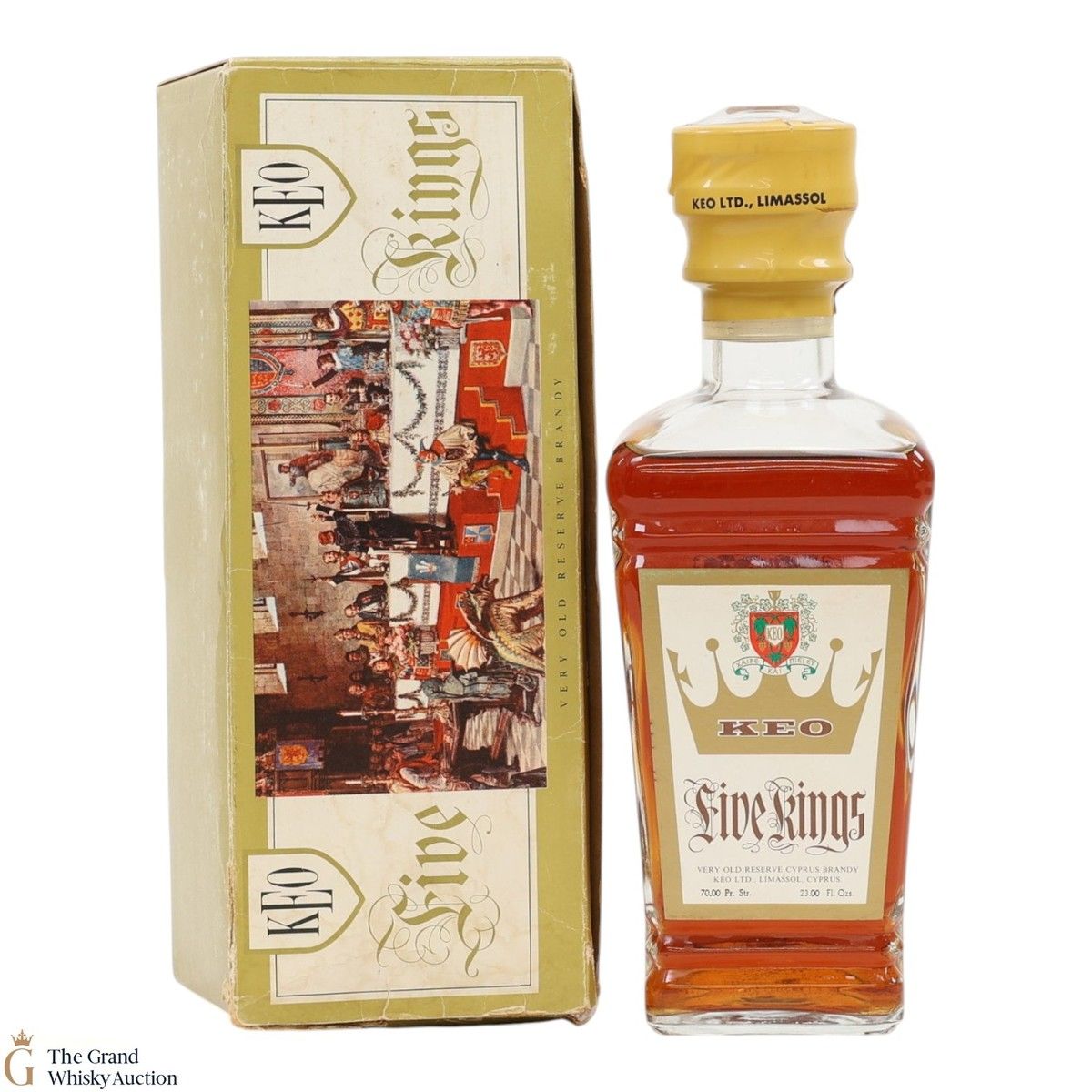 KEO - Five Kings - Very Old Reserve Cyprus Brandy (23 Fl Ozs)