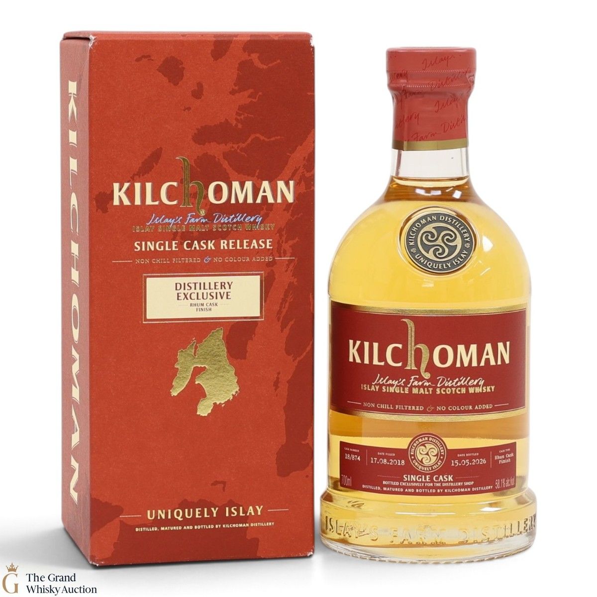 Kilchoman - 2018 - Distillery Exclusive Rhum Cask Finish 58.1%