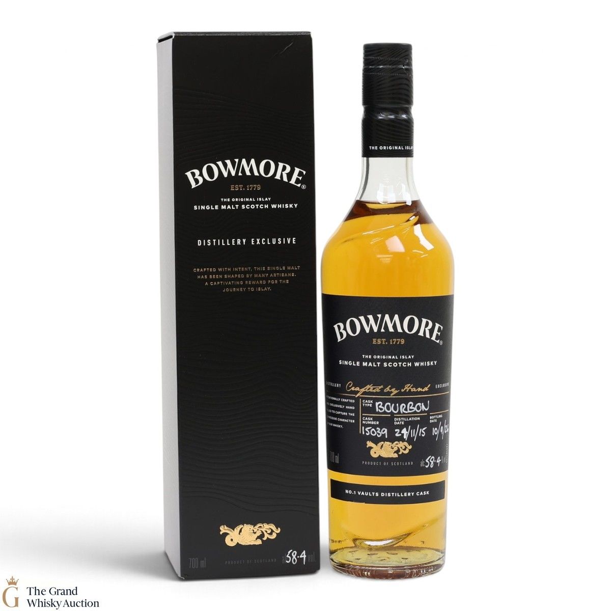 Bowmore - Distillery Exclusive 58.4% - Bourbon Cask #15039 - No.1 Vaults Distillery Cask