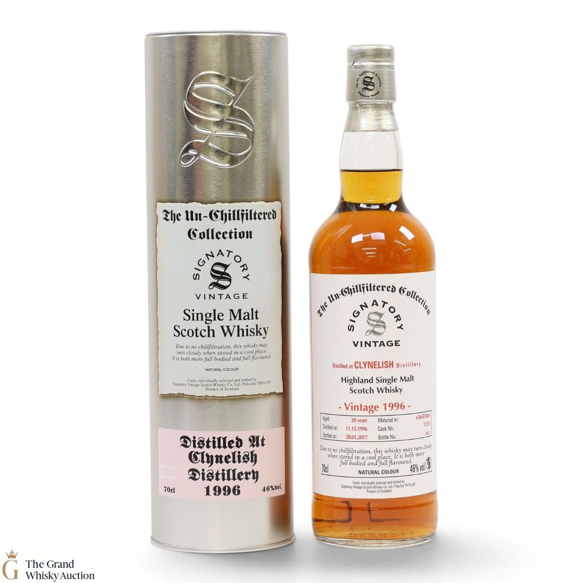 Clynelish - 20 Year Old 1996 - Refill Butt #11376 - The Un-Chillfiltered Collection