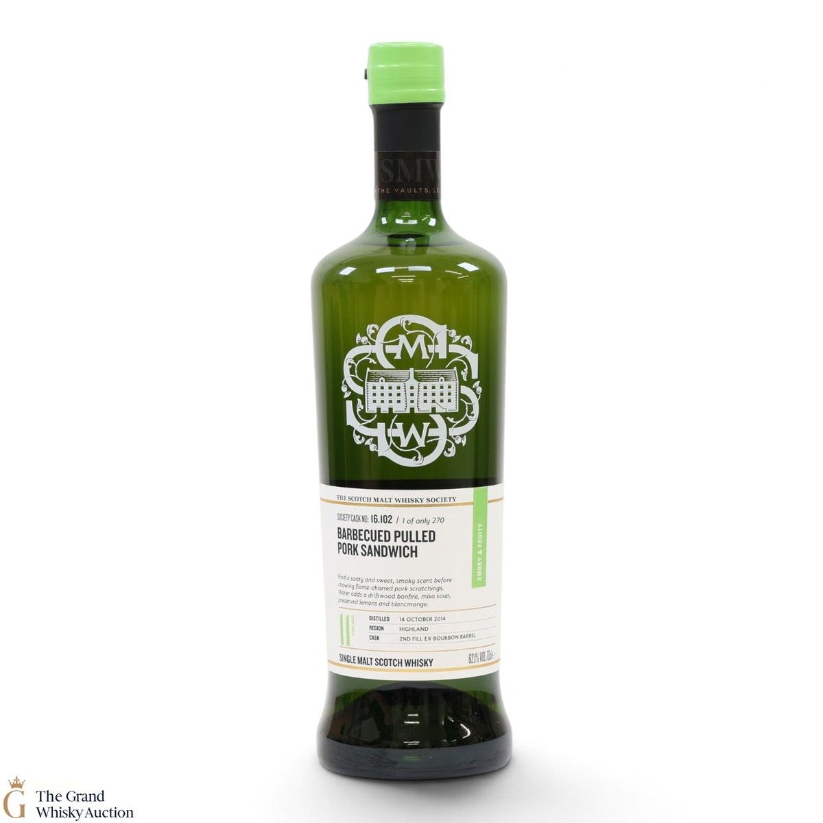Glenturret - 11 Year Old 2014 - SMWS 16.102 - Barbecued Pulled Pork Sandwich