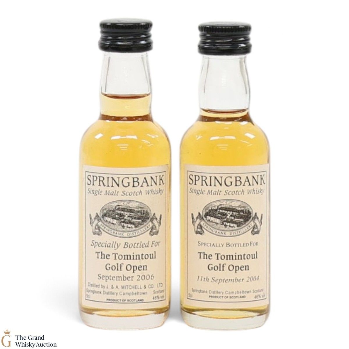 Springbank - The Tomintoul Golf Open - September 2006 & 11th September 2004 (2 x 5cl)
