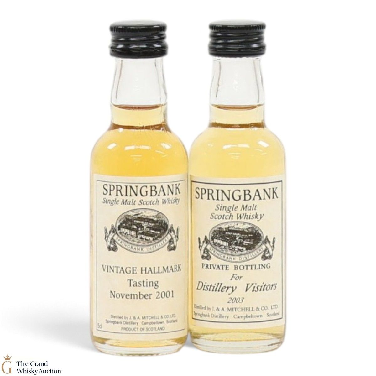 Springbank - Vintage Hallmark Tasting November 2001 - Private Bottling for Distillery Visitors (2 x 5cl)