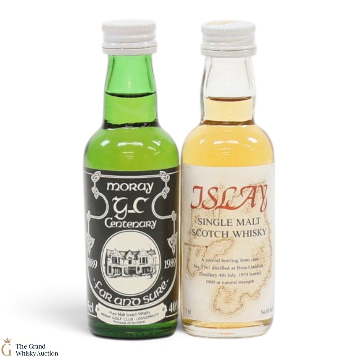 Glen Moray Centenary & Bruichladdich Islay Miniatures (2x5cl)
